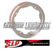 S.I.P. Lambretta Tubelees Wheel Rim Polished Aluminium Set of 2