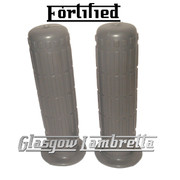 Top Quality FORTIFIED Lambretta Series 1 & 2 Li/TV GREY RUBBER HANDLEBAR GRIPS