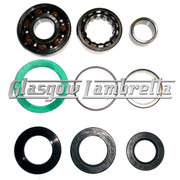 Lambretta GP/DL MAG & CRANKSHAFT BEARINGS + WASHERS + ROLF SEALS KIT