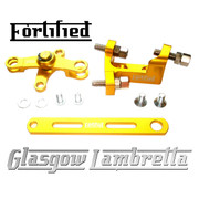 FORTIFIED Lambretta CUSTOM GEAR LINKAGE KIT GOLD CNC ALLOY