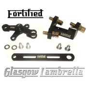 FORTIFIED Lambretta CUSTOM GEAR LINKAGE KIT BLACK CNC ALLOY