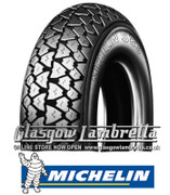 Set of 3 x Michelin S83 350 x 10 Tyres Fitted to S.I.P. Lambretta Tubeless Rims