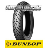 Single Dunlop Scootsmart 350 x 10 Tyre Fitted to S.I.P. Lambretta Tubeless Rim