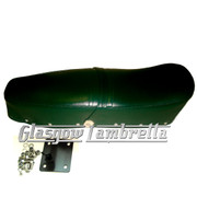 Lambretta Repro/Copy GIULIARI RACING GREEN DUAL SEAT & CATCH & FIXINGS for all s1, s2 & s3 & GP Scooters