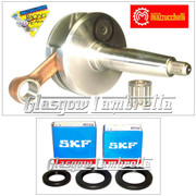 MAZZUCCHELLI Italian Lambretta GP/DL CRANKSHAFT 58/107mm + SKF/FAG CRANK BEARINGS + SEALS KIT