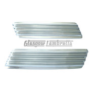 Lambretta GP HIGHLY POLISHED STAINLESS STEEL SIDE PANEL GRILL SET