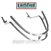 FORTIFIED Lambretta GP POLISHED STAINLESS STEEL TWIN MUDGUARD BUMPER / CRASH BAR