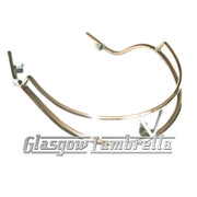 Lambretta Series 2 Li / TV POLISHED STAINLESS STEEL MUDGUARD BUMPER / CRASH BAR