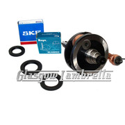 Lambretta GP/DL Italian ROAD RACE MEC / TAMENI 58/107mm CRANKSHAFT+ SKF/KOYO BEARINGS + SEALS KIT