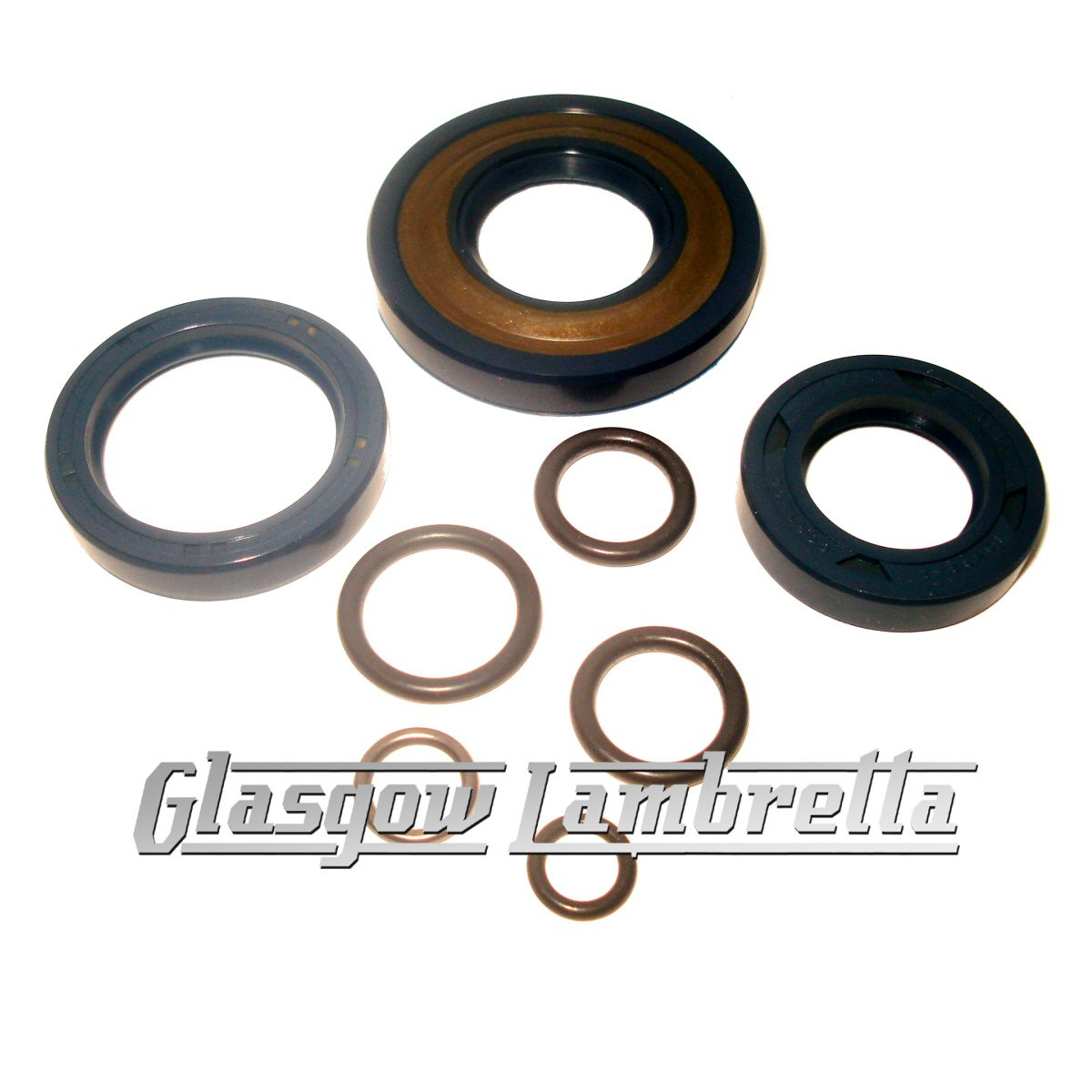 Vespa Small Frame Rubber Metal Engine Oil Seal Kit Italian O Rings 50 90 100 Et3 Primavera Etc Glasgow Lambretta