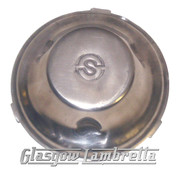 Lambretta POLISHED FLYWHEEL DUST COVER for Electronic 12V s3 GP/Li/SX/TV (SIL)