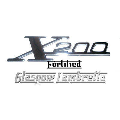 Lambretta Sx 200 Chrome X200 Legshield Badge By Fortified Original Italian Spec Glasgow Lambretta
