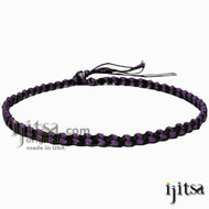 Soft Black & Purple Hemp Chain Surfer Style Choker/Necklace