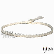Soft White Hemp Chain Surfer Style Choker Necklace