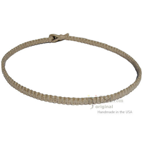 Natural Flat Hemp Surfer Necklace :: Ijitsa