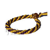 Purple and Yellow Round Hemp Bracelet or Anklet