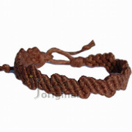 Light brown hemp Lightning bracelet or anklet