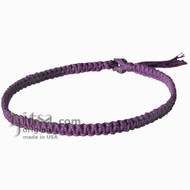 Purple Flat Hemp Surfer Necklace