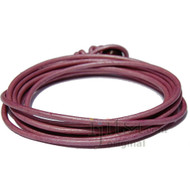 2mm metallic hot pink leather adjustable surf wrap bracelet
