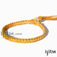Golden brown Rainbow Hemp Surfer Bracelet or Anklet