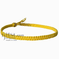 Yellow Flat  Hemp Surfer Style Choker/Necklace