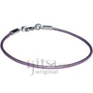2mm chandni leather bracelet or anklet, metal clasp