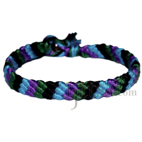 Sage Mixed Stripe Beaded 10 Strand Stretch Bracelet Set Blue  Lavende   INKALLOY LLC
