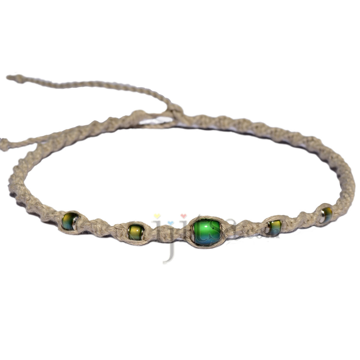 Buy Natural Hemp Twine Anklet With Cowry Shells and Wood Beads, Handmade  Beach Jewelry Made to Order Online in India - Etsy