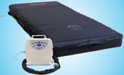 Protekt Aire Mattress 9000BL  raised rail true low air loss mattress static function suspends alternating mode to provide firm support.