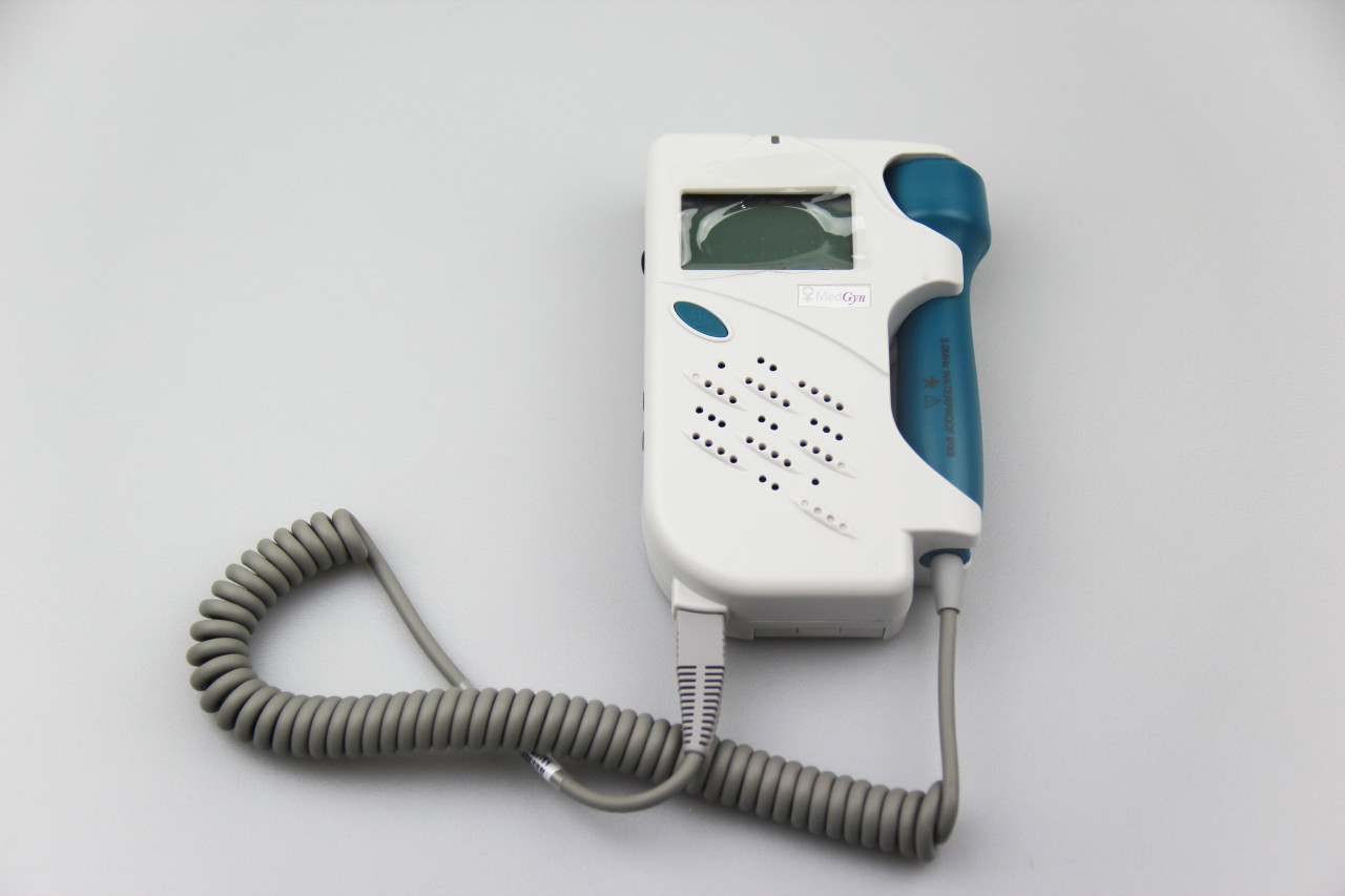 MedGyn Pocket Doppler with 2MHz Probe or w/3MHz probe, rechargeable,  built-in recorder, accurate FHR detection, LCD display - Compression  Medical Distributors,