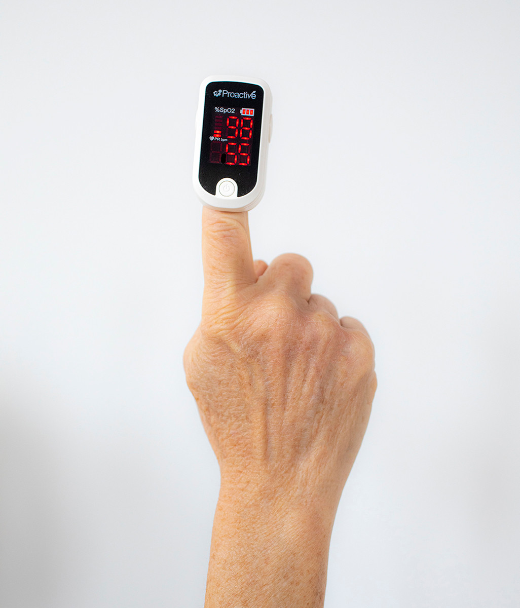 Proactive Medical Protekt LED Display Fingertip Pulse Oximeter - Compression Medical
