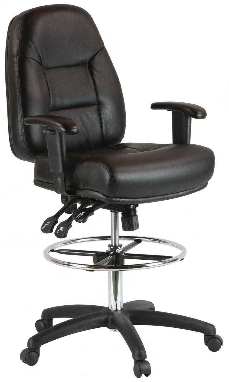 Harwick Adjustable Leather Drafting Chair 100kl