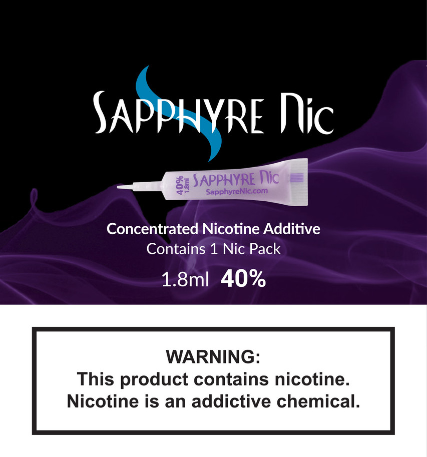 Concentrated Nicotine Additive | Sapphyre Nicotine tube 1.8ml 20%