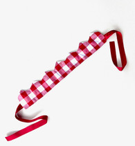 Gingham Christmas hat