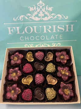 Wine Pairing Special with Dark Chocolate Giant Blossoms