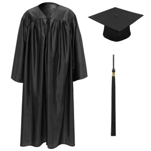 Black Little Scholar™ Cap, Gown & Tassel + FREE DIPLOMA