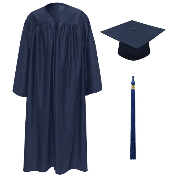 Navy Little Scholar™ Cap, Gown & Tassel + FREE DIPLOMA - Willsie Cap & Gown