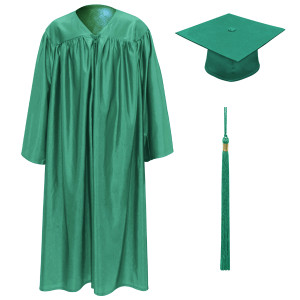  Emerald Little Scholar™ Cap, Gown & Tassel + FREE DIPLOMA