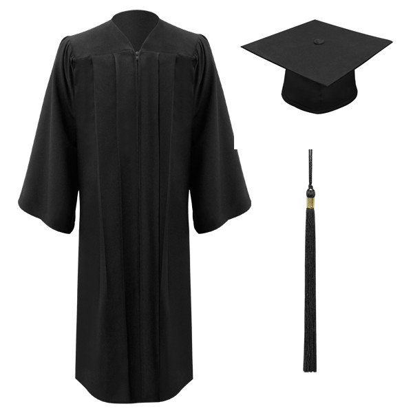 Graduation Gown with Mortarboard Package, Open Front - High School to Adult  — Graduations Now