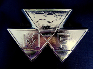 MF Front Bonnet Chrome Badge - W062