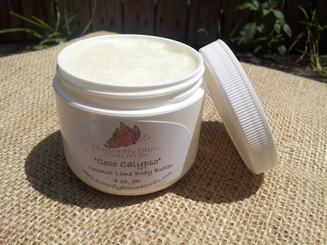 This is a whipped body butter. Since it doesn't use any water the consistency is very concentrated. A little goes a long way. It is used just like regular lotion. Can be applied on any part of the body includcing face, neck, arms, hands, feet, elbows, and safe enough to use as a diaper cream for babies and all around moisturizer. The smell is out of this world. You will never want to use another product after you try this. It's made with organic coconut oil which is full of fatty acids that are great for moisturizing the skin. Coconut oil is extremely healing. It does not clog pores either so it's safe to apply directly the the face. Shea butter is very healing. Great for cuts, scrapes, rashes, stretch marks, acne marks, sunscreen, and severely dry skin. Olive oil dates back thousand and thousand of years. This oil is wonderful for the body and I top if off with the sweet smell of Lime essential oil.

Ingredients: Organic Coconut Oil, Shea Butter, Olive Oil, Lime Essential Oil 
