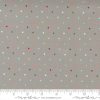 Moda Fabric - Christmas Morning - Lella Boutique - Magic Dot Multicolored Dove #5147 13