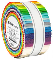 Robert Kaufman Fabric Precuts - Kona Sheen Collection - Jelly Roll