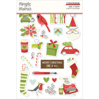 Carpe Diem - Simple Stories - A5 Sticker Book - Make It Merry