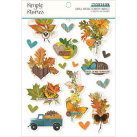 Carpe Diem - Simple Stories - A5 Sticker Book - Simple Vintage Country Harvest