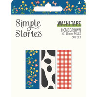 Carpe Diem - Simple Stories - Homegrown Washi Tape - Set of 3