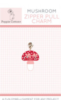 Poppie Cotton - Zipper Pull Charm Mushroom Charm