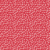 Riley Blake Fabric - Flea Market by Lori Holt - Star Flowers Red #C10222R-RED