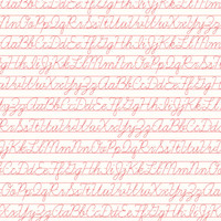 Riley Blake Fabric - Bee Backgrounds by Lori Holt - Backgrounds Penmanship Red #C6388R-RED