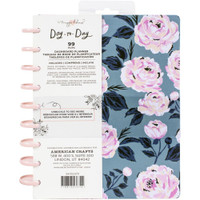 Maggie Holmes - Day-To-Day Planner - Blue & Pink Rose (Undated, Dashboard)